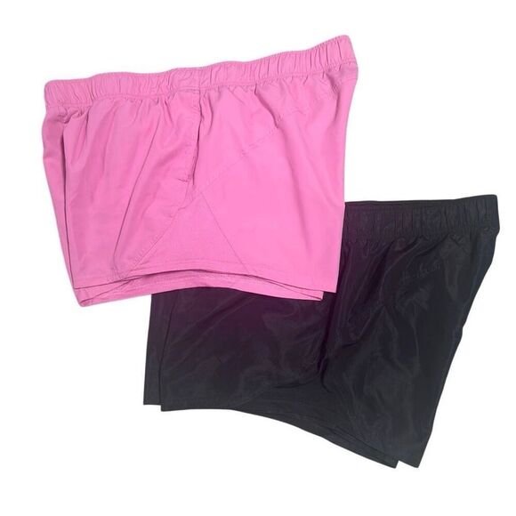 Athletic Works Women’s Pink & Black Shorts Size XXL 20 - Picture 1 of 6